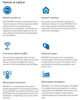 FRITZ!DECT 210 INTELLIGENT STOPCONTACT OUTDOORVERSIE