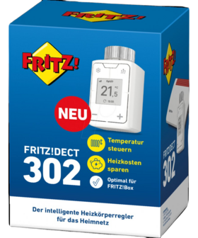 FRITZ!DECT 302 INTELLIGENTE RADIATORKNOP VOOR DE CV