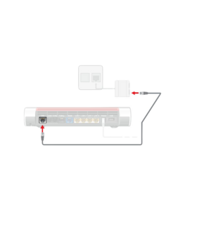 FRITZ!BOX DSL-KABEL VOOR ANALOGE INTERNETAANSLUITING